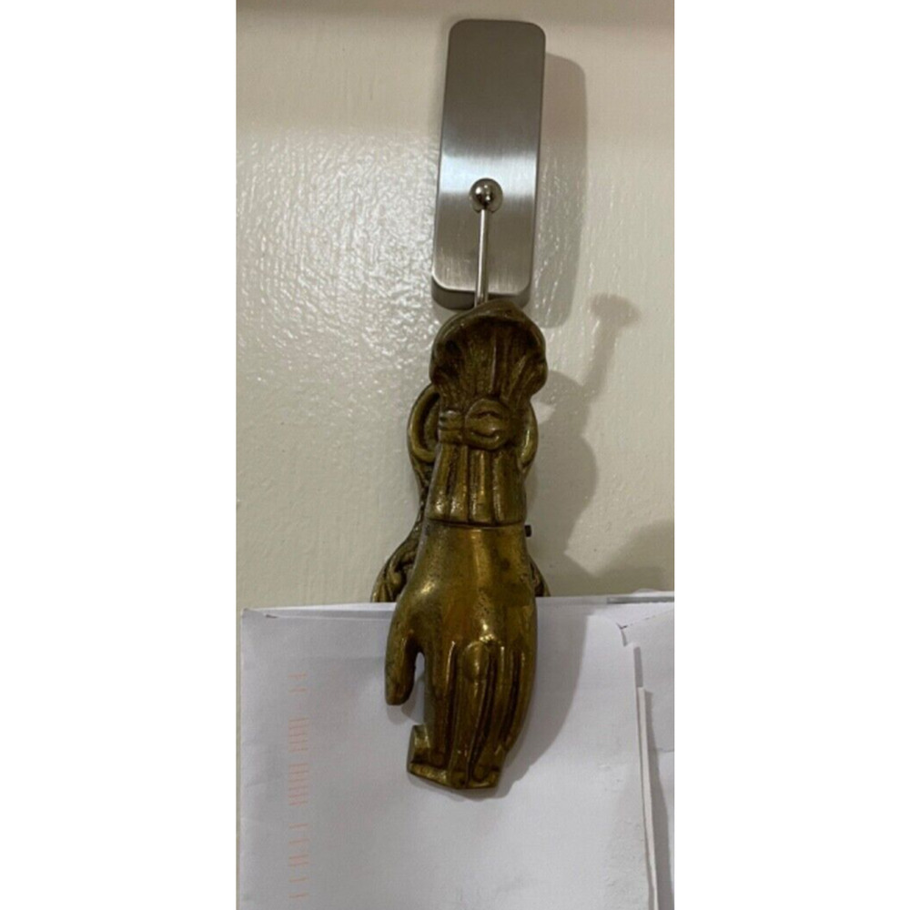 Vintage Brass Left Hand Letter/Paper Holder/Clip Made in Japan 4.75 Inches - Picture 13 of 13